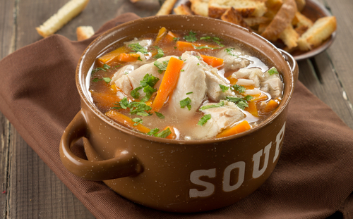 アメリカのスープは、こんなイメージ。寒い日にはあったかいスープ、飲みたいですよね！