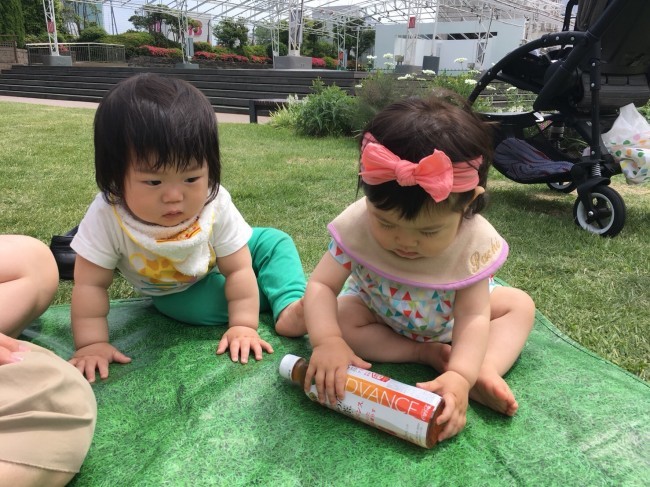 デパ地下でお惣菜を買って、百貨店の屋上ランチをオススメしてくれたママも♡