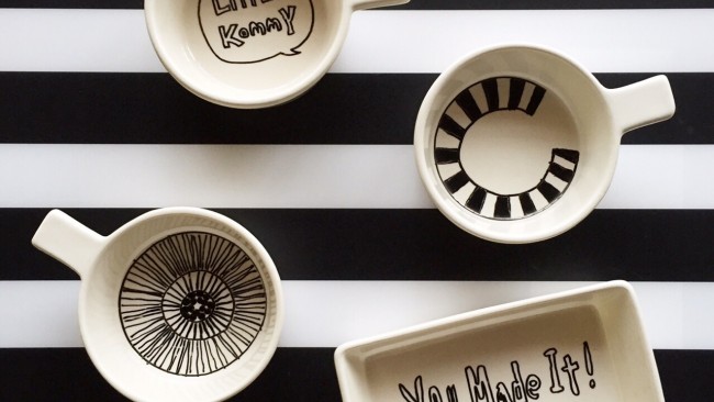 《おしゃれママのハンドメイド部》自由にお絵描き♪ 親子でつくろう!簡単オリジナル食器