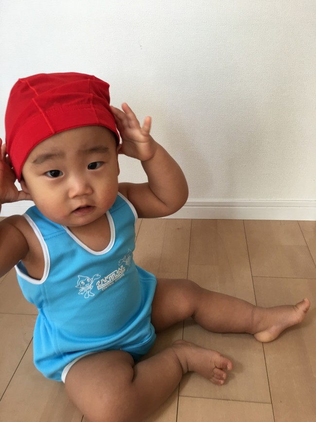 最近、ベビースイミングを始めました♪