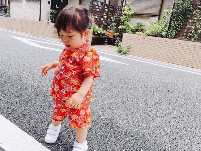 甚平は、お下がりでもらったりママが子供の頃着ていたものを着せている、という声も!