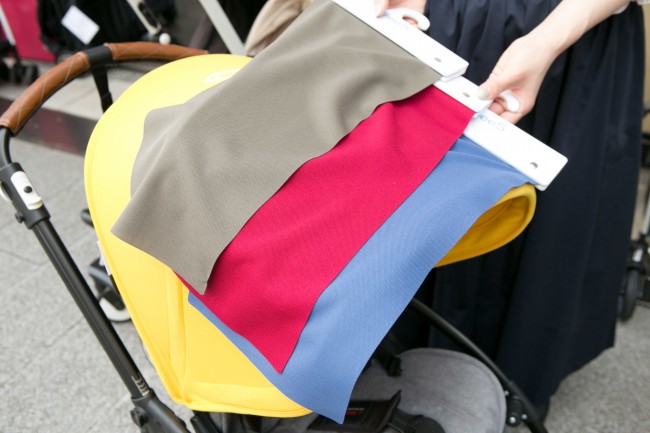 実際のファブリックを合わせて確認することができます