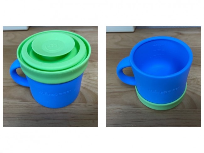 底蓋は上蓋としても使用可能。食べ残しのおやつを入れて密封ができます