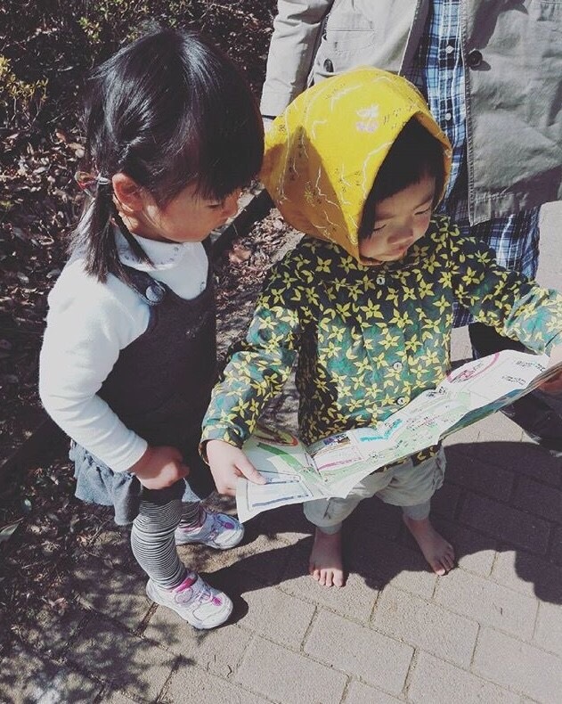 お気に入りのバンダナ巻きで、元気っ子!