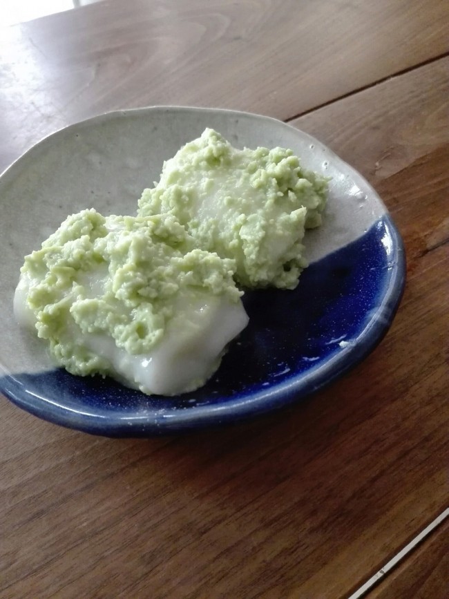 お豆の自然な甘みがとってもおいしいずんだです