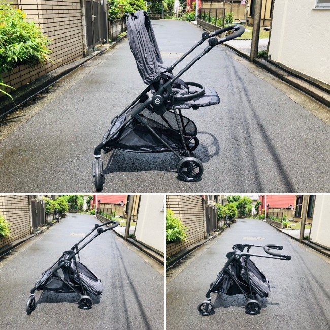 メリオは対面式のままでも、折りたたみ可能です