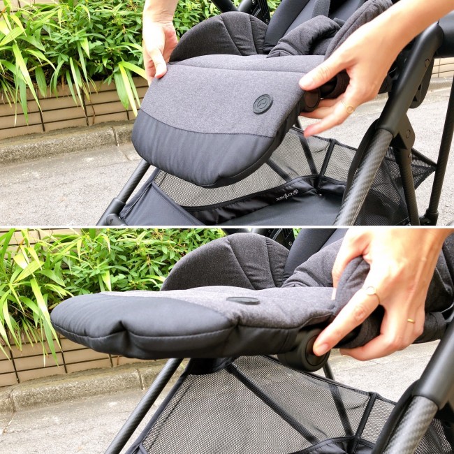 メリオはシートを折り曲げられて、フラットにすると広々使えます