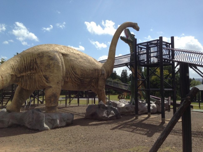 思う存分、恐竜と楽しめます!
