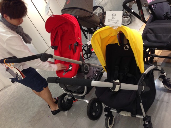 パパもベビーカー選びに参加! 人気のストッケやバガブーも一通りチェック