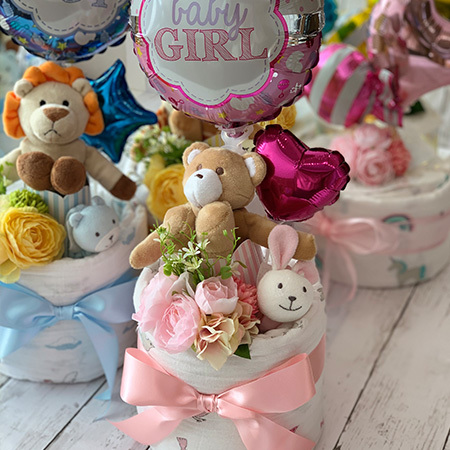 ベビーシャワーといえばダイパーケーキ! 豪華で実用性あるとっておきアイテム♡