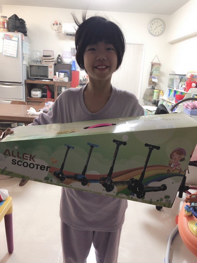 年々サイズも金額も大きくなるプレゼント。体も心も大きく成長してくれているから仕方ない♪