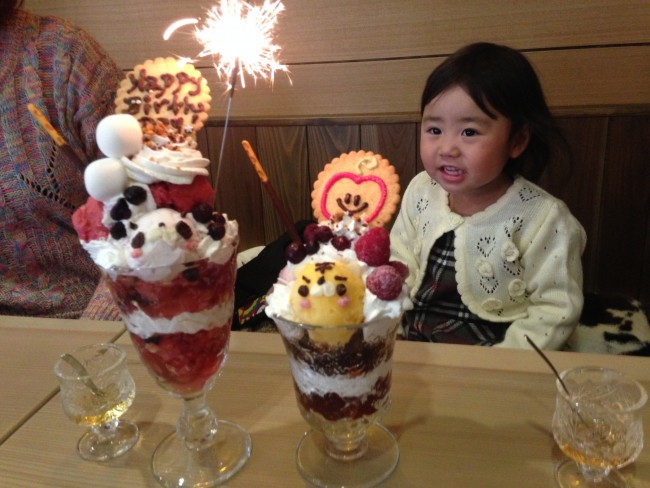 娘も目をキラキラさせて喜んでいました! バースデーの方はスタッフに伝えてみてくださいね♪