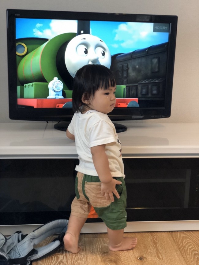 トーマスのDVDが大のお気に入り!