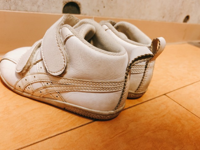 思い出深いファーストシューズは、娘が大きくなったいまも大切にとってあります