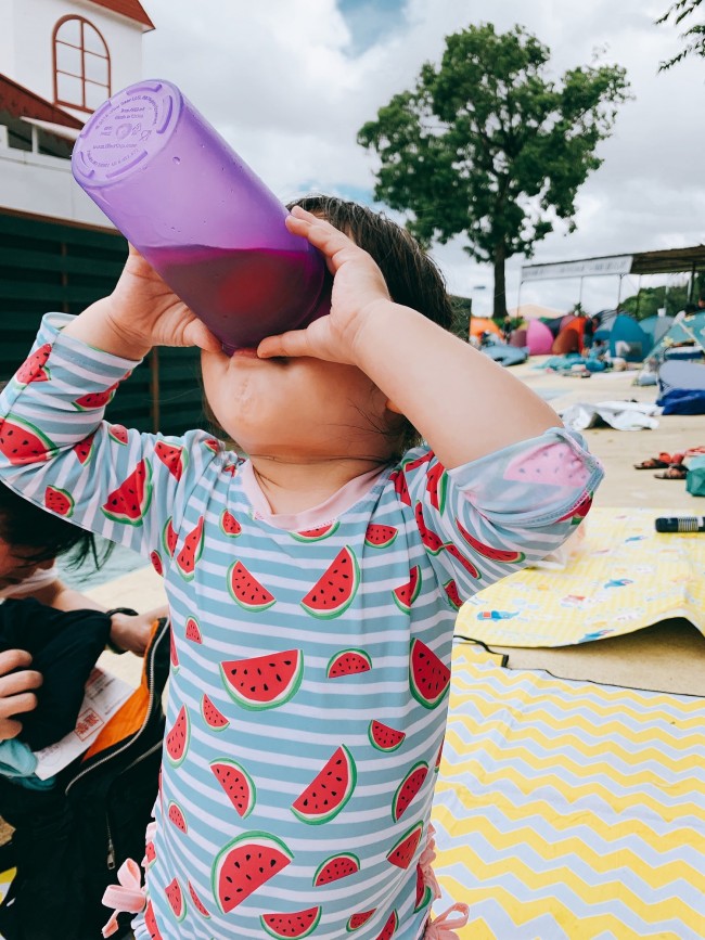持っていった飲み物はすぐになくなりました! 保冷をキープするためにもマグは必須