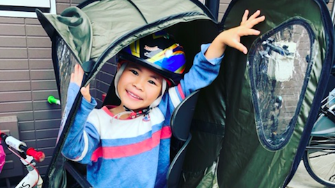 《雨の日の自転車移動に!》今売れてるレインカバー・norokkaを使ってみました♪