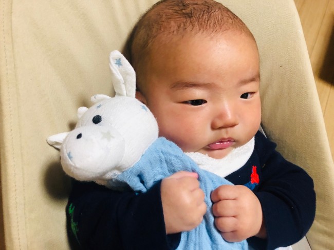 いつも一緒にいるので、三男の成長もわかります