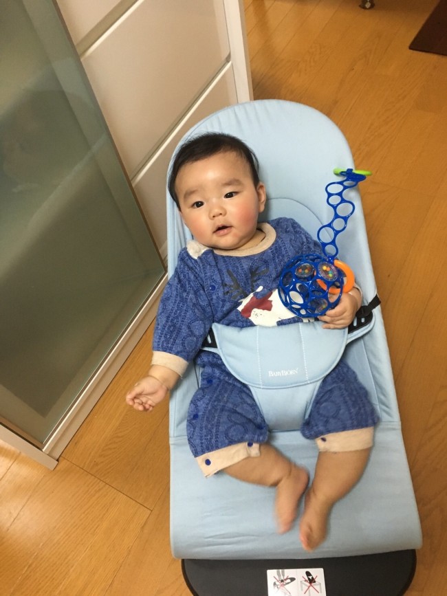 出産後、購入を検討される方がとっても多いバウンサー。我が子にはぴったりでした!