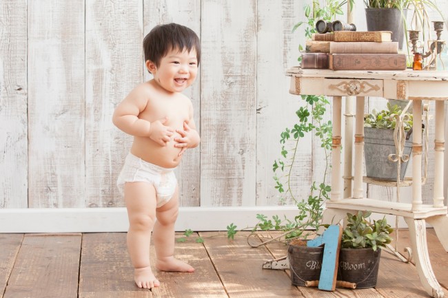 立っちが安定したら、パンツタイプのオムツに!